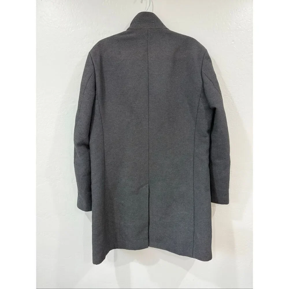 Zara Men’s Long Gray Coat Large